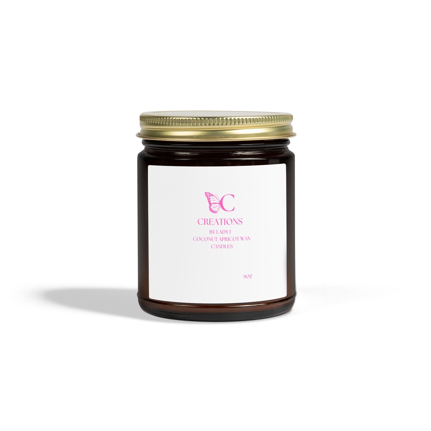 Coconut Apricot Scented Candle — 4oz & 9oz Glass Jar