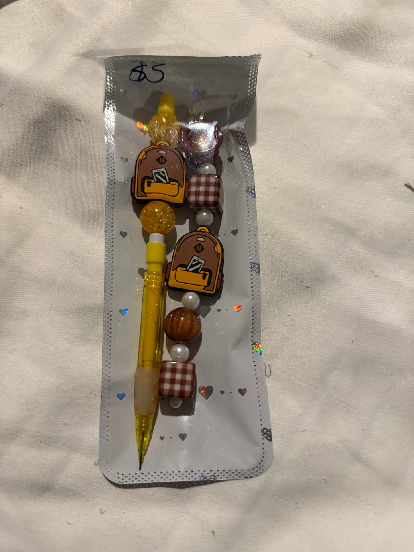 LED pencils wth key chains for kids
