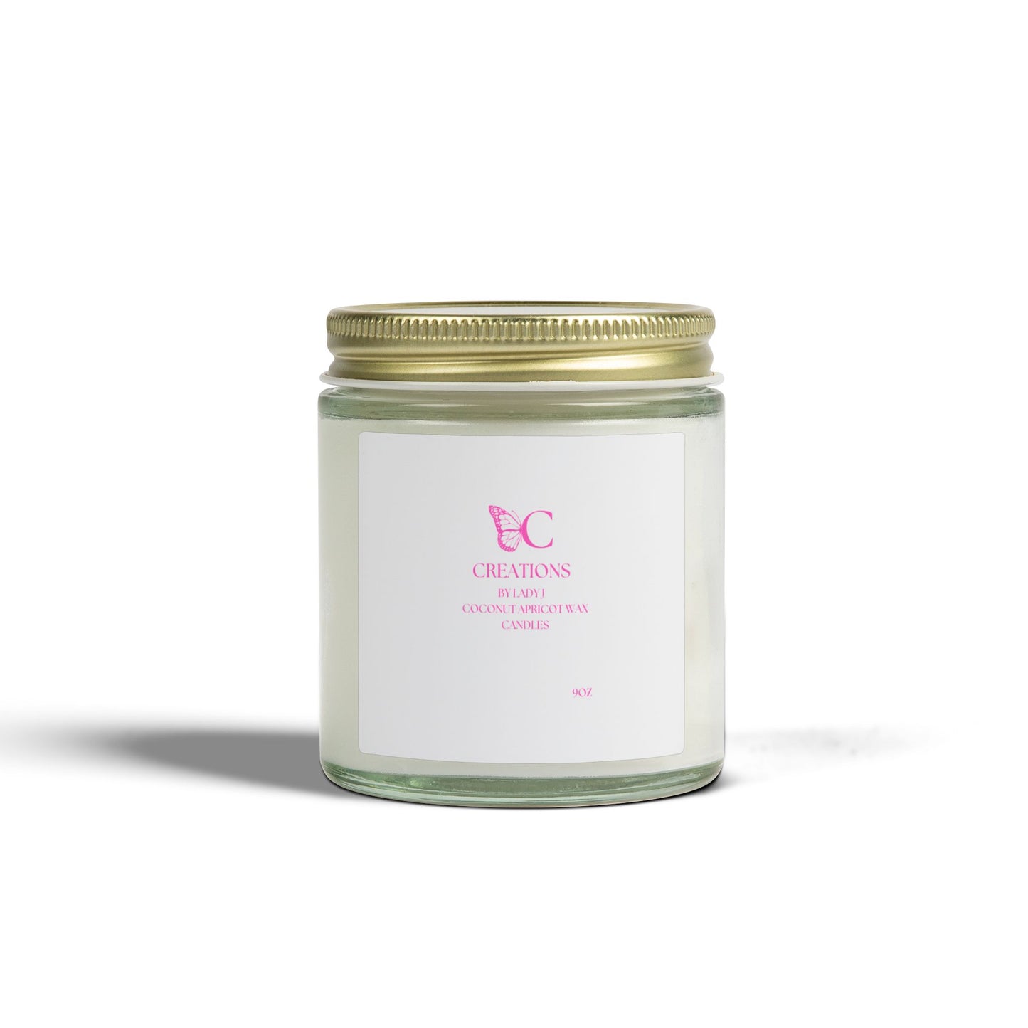 Coconut Apricot Scented Candle — 4oz & 9oz Glass Jar