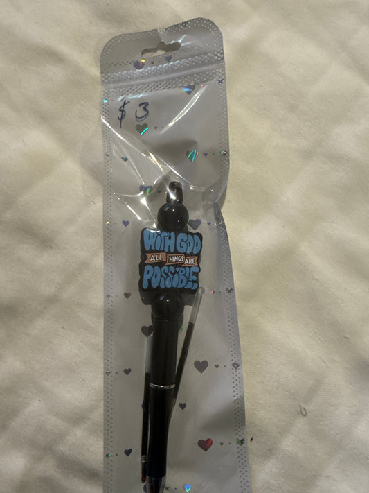 With god all things possible pen